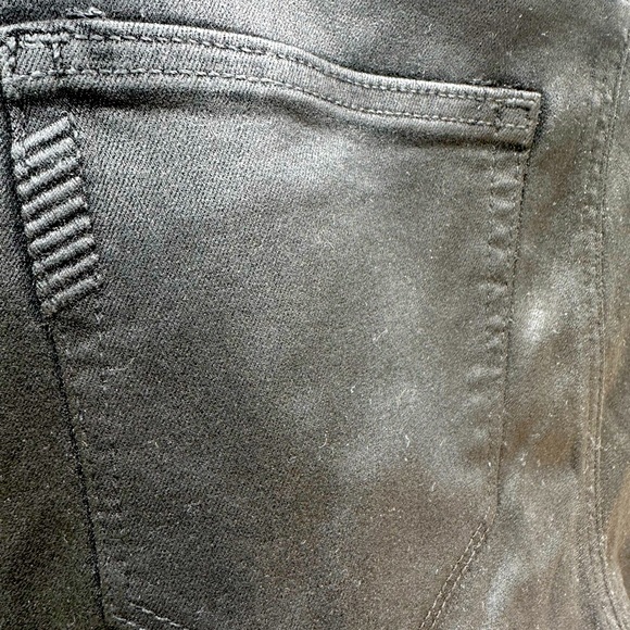 Paige Transcend Claudine Black Jean-Coated Collection-looks like leather! - Picture 13 of 16